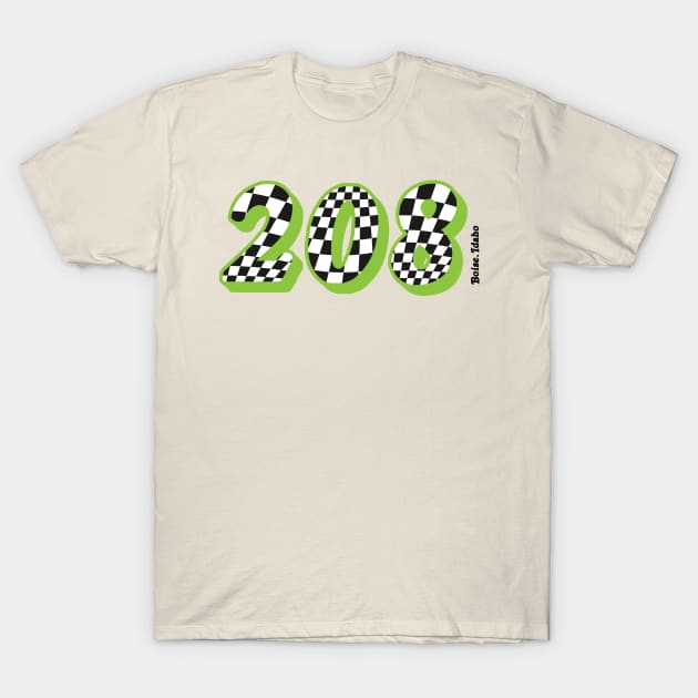 Boise, Idaho aka the 208 T-Shirt by Ithaca Smith